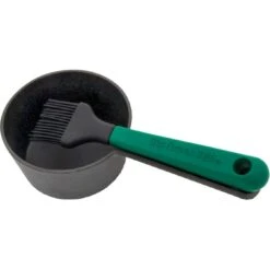 Big Green Egg Gusseisen-Saucentopf Mit Pinsel, Ø 12cm