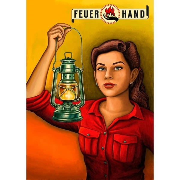 Feuerhand Blechschild, Dekoration 1 Feuerhand Blechschild, Dekoration