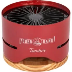 Feuerhand Tisch-Holzkohlegrill Tamber, Ruby Red -Deutschland BBQ Meister Verkaufs-Shop Feuerhand Tisch Holzkohlegrill Tamber Ruby Red@@1855413 3