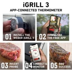Weber Grillthermometer IGrill 3 -Deutschland BBQ Meister Verkaufs-Shop Weber Grillthermometer iGrill 3@@1303167 16